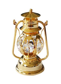 Buy 24K Gold Plated Spectra Crystal Lantern Showpiece Gold 3.3inch in UAE