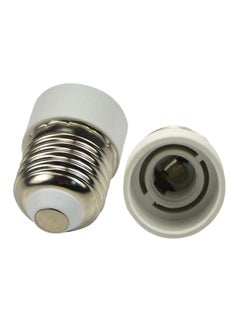 Buy Bulb Holder Socket White/Silver in UAE