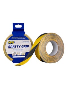 Buy Anti-Slip Safety Grip Tape Black/Yellow in UAE