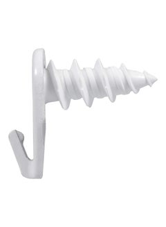 Buy 4-Piece Wall Driller Picture Hangers White 0.8x1.9x4.8inch in UAE