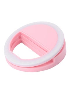 Buy LED Ring Flash Light Pink/White in Saudi Arabia