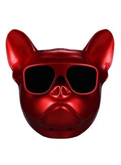 Buy Bulldog Face Personalized Wireless Speaker Perfect Rose Red in Saudi Arabia