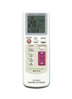 Buy Universal Air Conditioner Remote Control KT-100AII Off White in Saudi Arabia