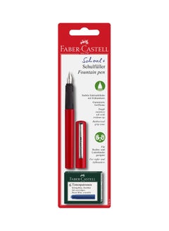 Buy School+ Schulfuller Fountain Pen Red/Black/Silver in UAE