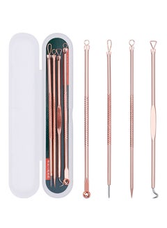 Buy 4 Piece Blackhead Removal Tool Set F11-G Rose Gold 4 Piece in Saudi Arabia