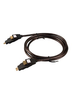 Buy 4-In-1 HDMI Male To Male With Micro And Mini HDMI Connector Cable Black in Saudi Arabia