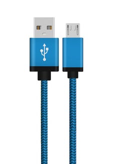 Buy Micro USB Data Sync Charging Cable Connector Blue in UAE