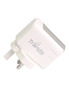 Buy Dual Port Wall Charger White/Grey in UAE