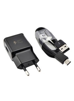 Buy Fast Charging Travel Adapter With Type-C Cable Black in UAE