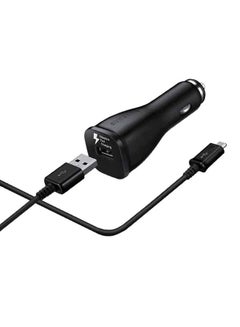 Buy Fast Charging Car Adapter With Cable Black in Saudi Arabia
