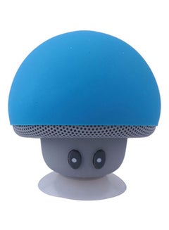 Buy Mini Mushroom Bluetooth Wireless Speaker With Mic Blue/Grey in Saudi Arabia