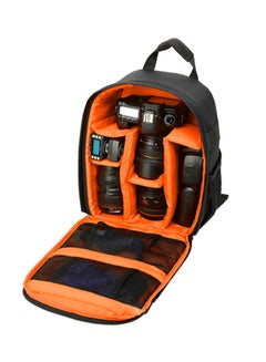 Buy Nylon DSLR Camera Backpack With Rain Cover Black in Saudi Arabia