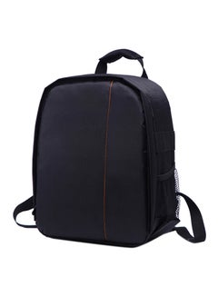 Buy Nylon DSLR Camera Backpack With Rain Cover Black in UAE