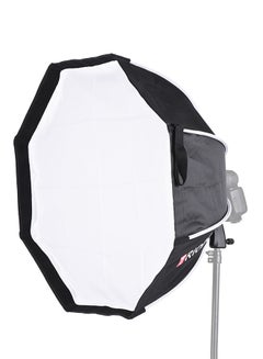Buy Foldable Octagon Softbox For Godox Yongnuo Andoer On-camera Flash Light Black in UAE