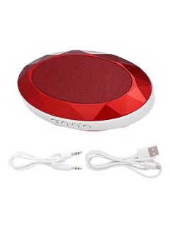 اشتري مضخم صوت بلوتوث بتصميم ألماسي V4643R أحمر في الامارات