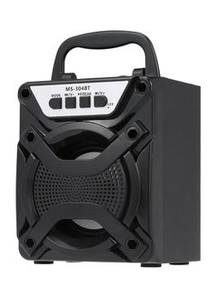 Buy Wooden Bluetooth Stereo Speaker V4903 Black in UAE