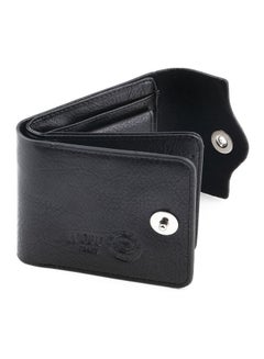 Buy Leather Bifold Wallet Black in Saudi Arabia