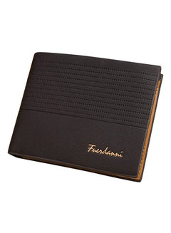 Buy Bi-Fold Leather Wallet Black in UAE