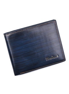 Buy Multifunctional Leather Wallet Dark Blue in UAE