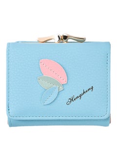 Buy Multifunctional Leather Wallet Blue in UAE