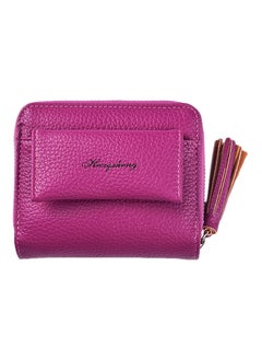 Buy Multifunctional Leather Wallet Purple in UAE