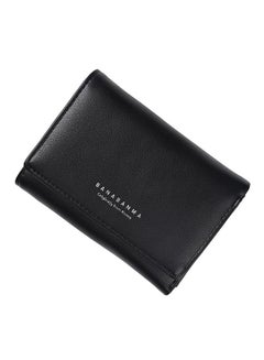 Buy Multifunctional Leather Wallet Black in UAE