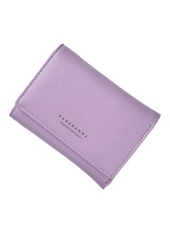 Buy Multifunctional Leather Wallet Purple in UAE