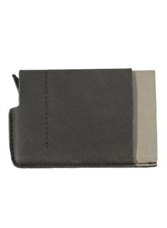 Buy Multifunctional Leather Wallet Black in Saudi Arabia
