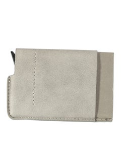 Buy Multifunctional Leather Wallet Grey in UAE