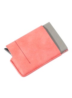 Buy Multifunctional Leather Wallet Pink in Saudi Arabia