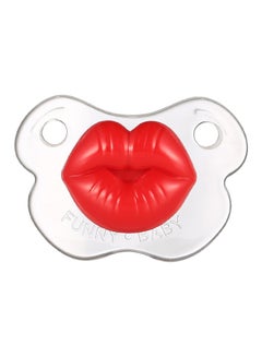 Buy Soft Silicone BPA Free Funny Lip Pattern Soother Pacifier in UAE