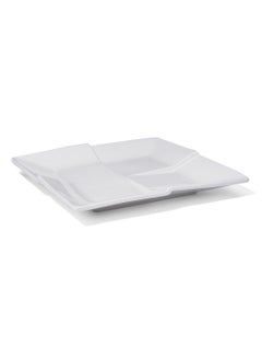 Buy Quartet Divided Tray White 24cm in UAE