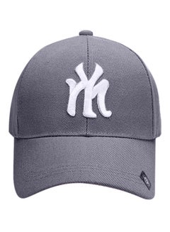 Buy NY Embroidery Hip Hop Snapback Hat Grey in UAE