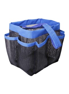 Buy 8 Pocket Shower Caddy Black/Blue 20x23x20cm in Saudi Arabia