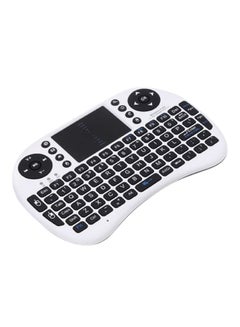 Buy Mini I8 Wireless RC-Keyboard With Touchpad White/Black in UAE