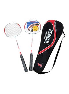 Buy 2-Piece Badminton Racket With Carry Bag 99grams in Saudi Arabia