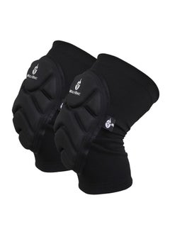 Buy 2-Piece Elastic Knee Pads Medium in Saudi Arabia