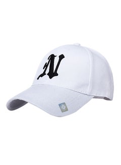 Buy Embroidery Hip Hop Snapback Hat White in UAE