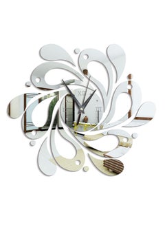 Buy Artistic Wall Clock Silver 25 x 25cm in Saudi Arabia