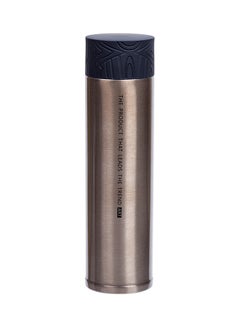 Buy Stainless Steel Thermos 310 ml Brown/Blue 6x22x6cm in Saudi Arabia