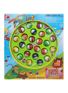 Buy High-Quality Portable Creative Battery Operated Plastic Fishing Game For Kids 34.6x4.8x33.2cm in Saudi Arabia