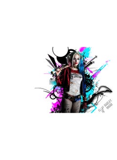 Buy Harley Quinn Wall Art Canvas Print Multicolour 50x28x3.5cm in UAE
