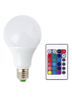 Buy LED Bulb With IR Remote Control Red/Green/Blue in UAE