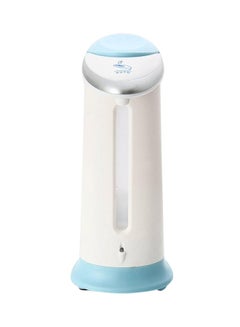 Buy Automatic Soap Dispenser White/Blue 400ml in Saudi Arabia