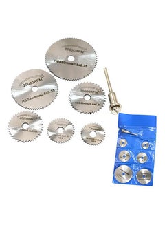 Buy 7-Piece Circular Saw Blades Kit Silver 20x10cm in UAE