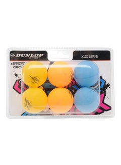 Buy 6-Piece Nitro Glow Table Tennis Ball in UAE