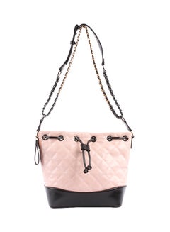 اشتري Stitch Detailed Shoulder Bag Pink/Black في السعودية