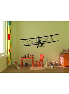 Shop Spoil Your Wall Airplane Decorative Wall Sticker Black 90x50centimeter Online In Dubai Abu Dhabi And All Uae