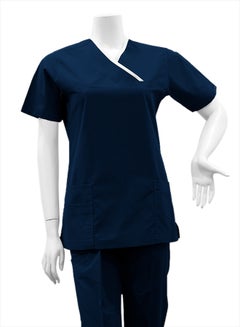 Buy B42 Medical Scrub Set Navy/White in Saudi Arabia