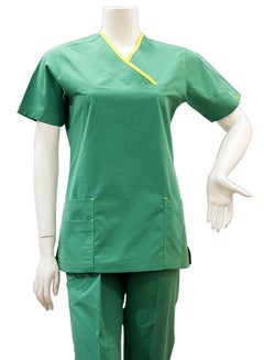 Buy B42 Medical Scrub Set Forest/Yellow in Saudi Arabia